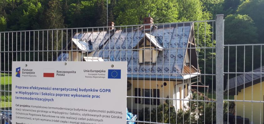 Zdjęcie przedstawiające: Termomodernizacja budynków Grupy Sudeckiej GOPR